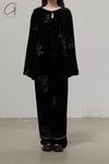 MUTEDANCE velvet embroidered pants MD24SS44